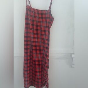 Plaid red and black dress from Rue21